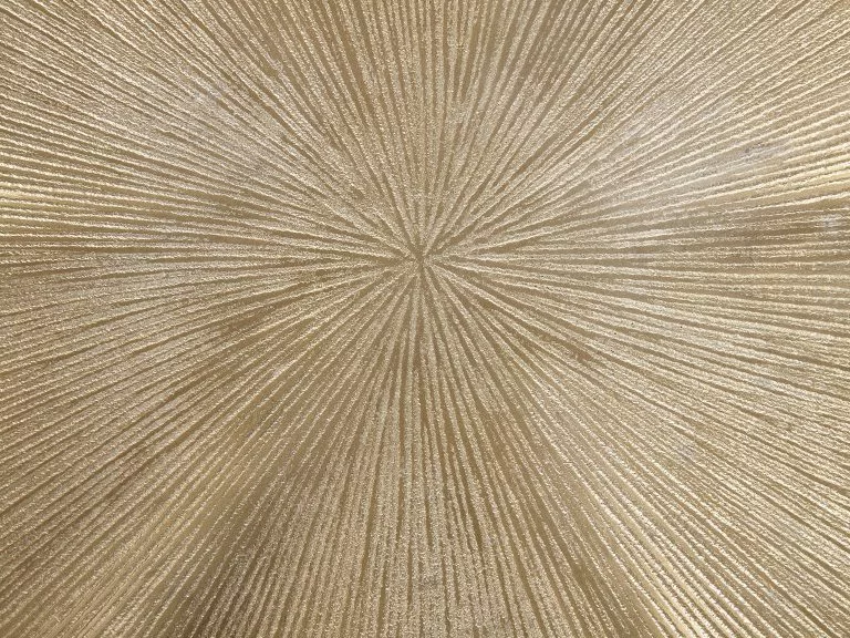 Beliani Mesa Auxiliar De Metal Dorado/negro 37 Cm PUDUR - Imagen 5