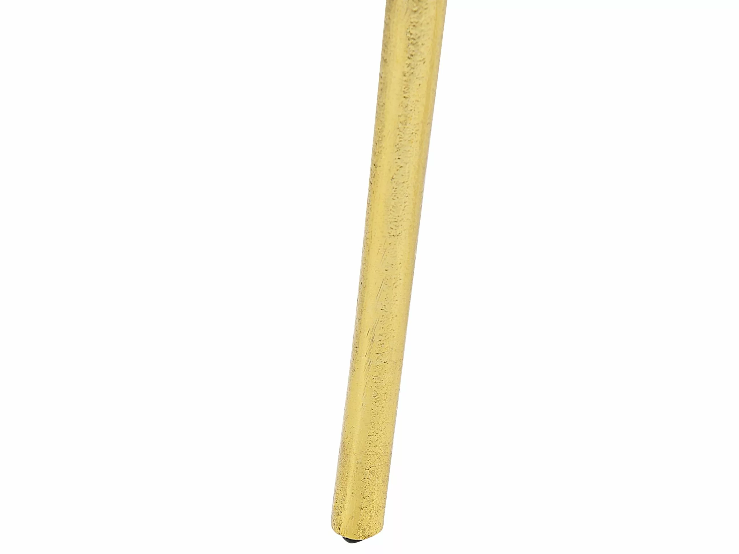 Beliani Mesa Auxiliar De Metal Dorado 30 Cm TAUPO - Imagen 4